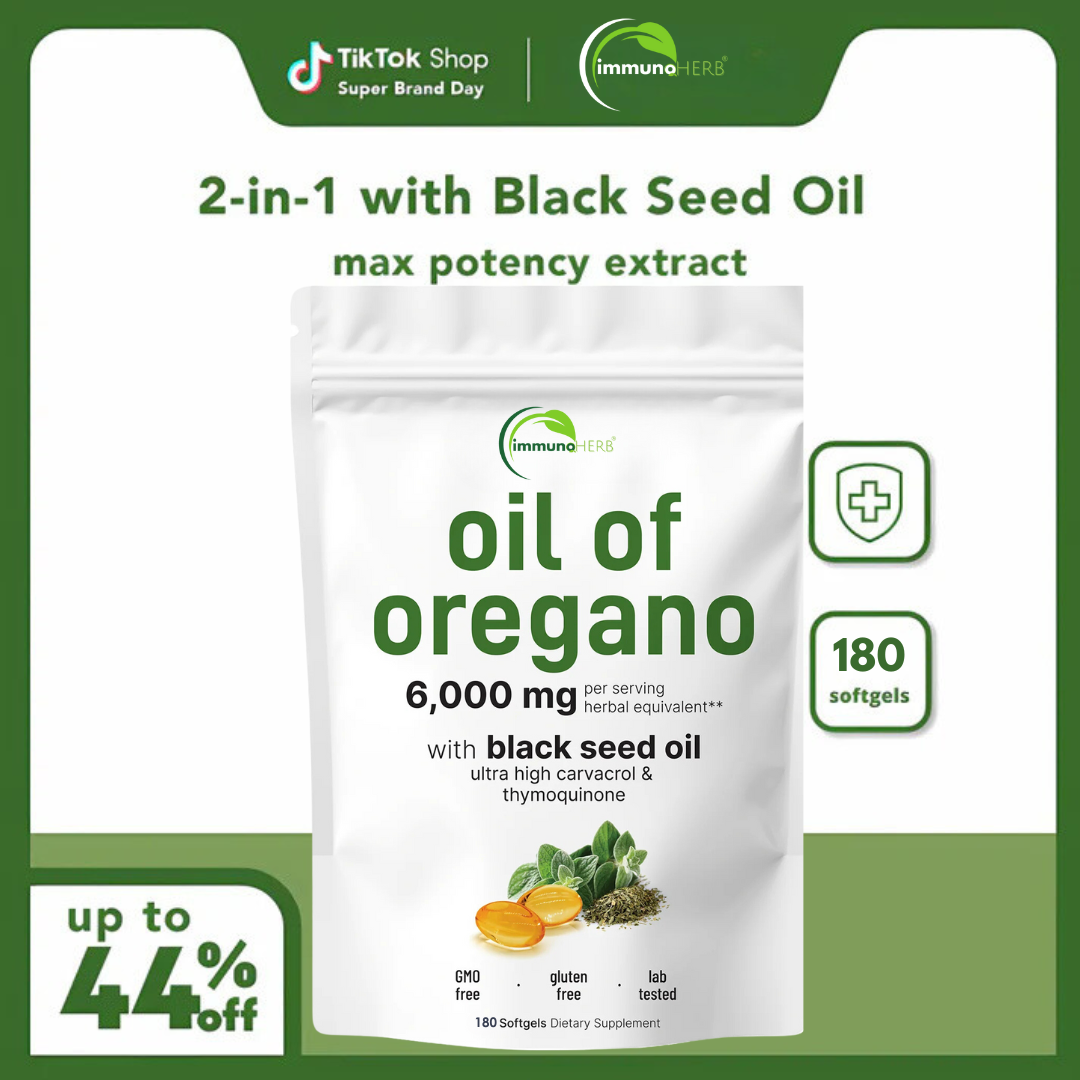ImmunoHerb® Oregano + Black Seed, Immune Softgels